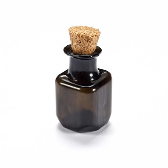 Glass flask 14×23 mm black (2 ml) 1 pc.