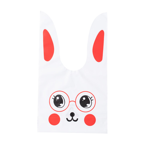 Plastic bag 27×16 cm Bunny red and white 1 pc.
