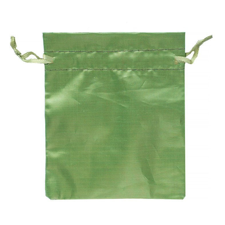 Polyester bag 12×10 cm green 1 pc