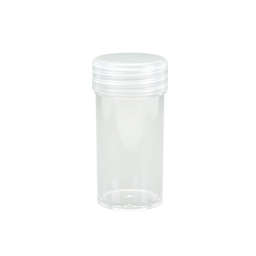 Plastic container 23×50 mm transparent 1 pc.