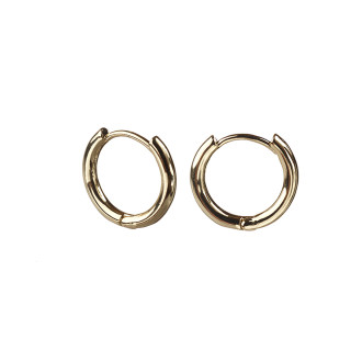 Base for earrings ring with pendant LUX 16 mm gold pack of 2 pcs