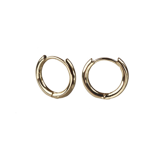 Base for earrings ring with pendant LUX 16 mm gold pack of 2 pcs