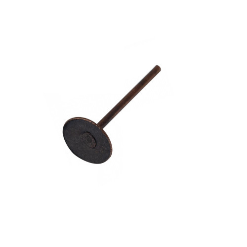 Bases for stud earrings 12 mm copper pack of 10 pcs