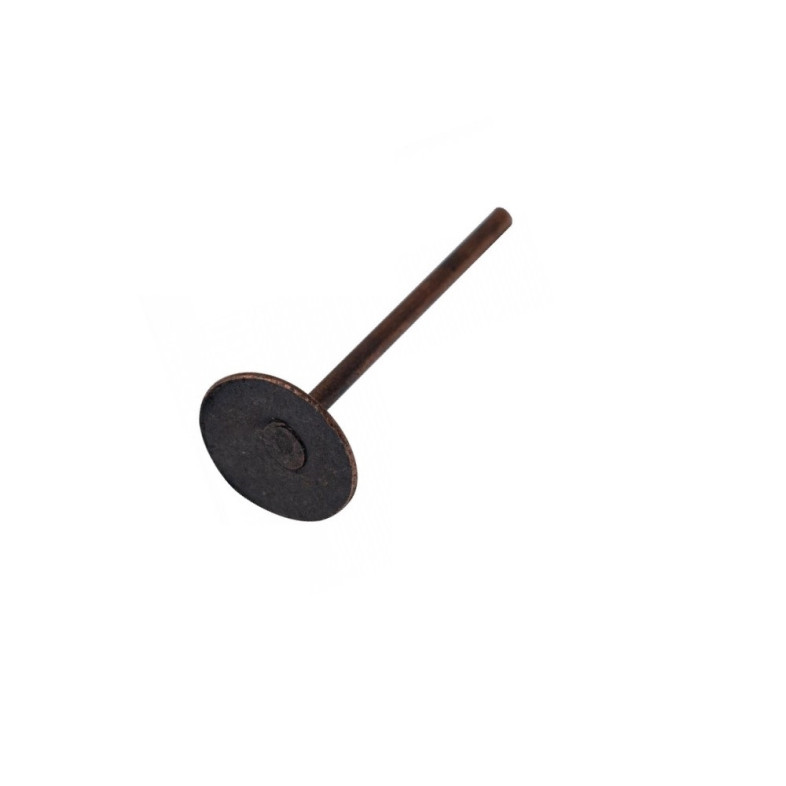 Bases for stud earrings 12 mm copper pack of 10 pcs