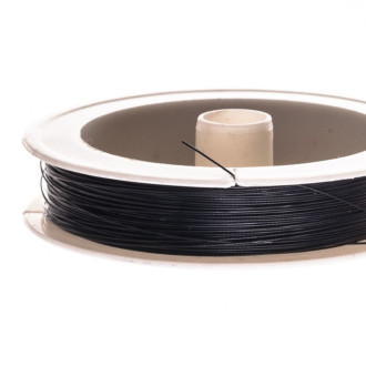 Metallized fishing line 0.38 mm black 1 meter