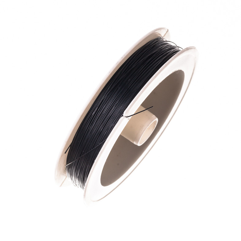 Metallized fishing line 0.38 mm black 1 meter