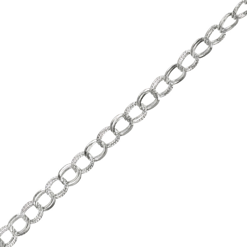 Chain, armor-plated, 8×10×0.8 mm, cupronickel, 1 meter