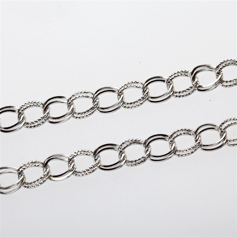 Chain, armor-plated, 8×10×0.8 mm, cupronickel, 1 meter
