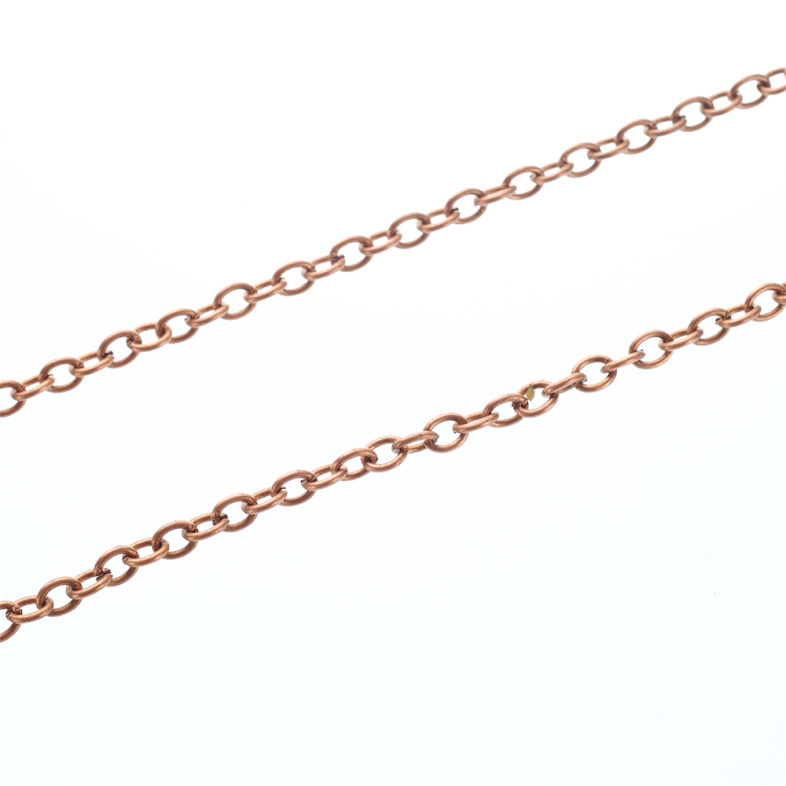 Anchor chain 3×4×0.8 mm copper 1 meter