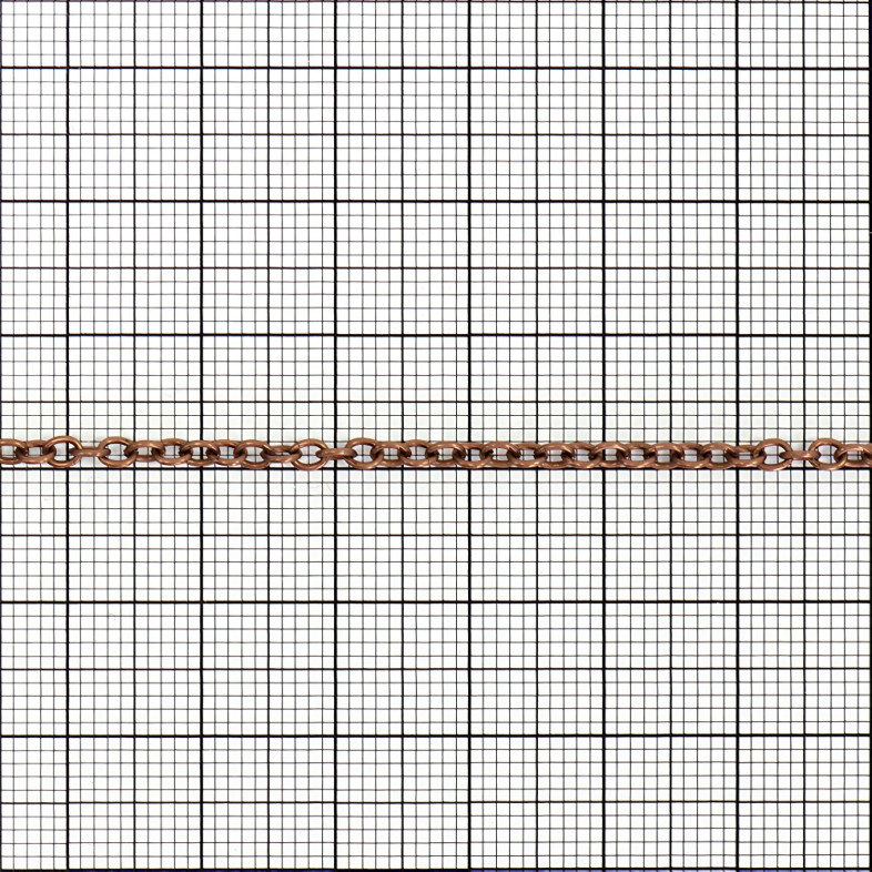Anchor chain 3×4×0.8 mm copper 1 meter