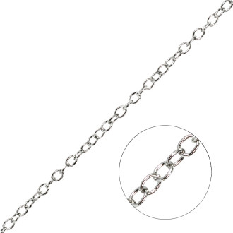Anchor chain 5×7×1 mm cupronickel 1 meter