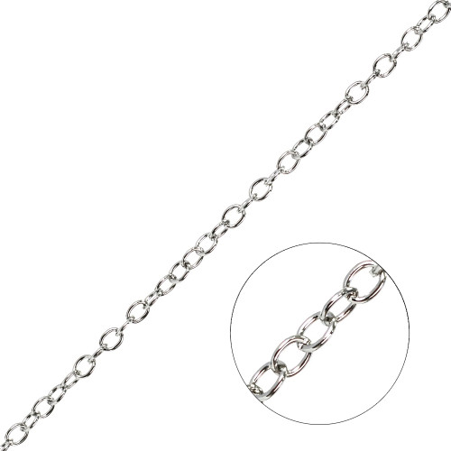 Anchor chain 5×7×1 mm cupronickel 1 meter