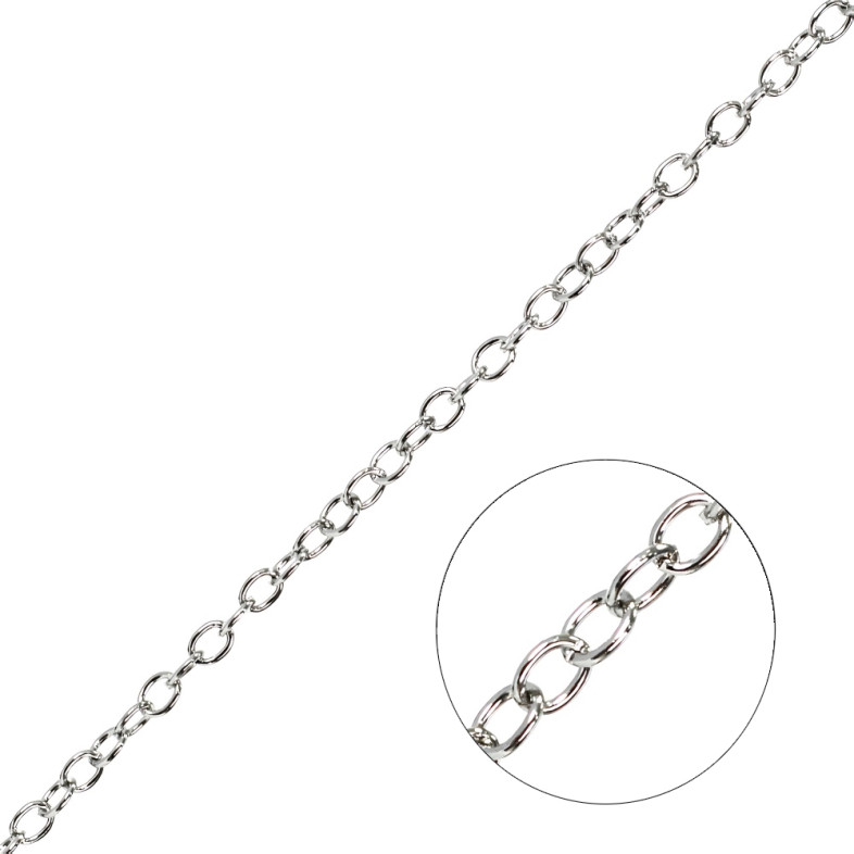 Anchor chain 5×7×1 mm cupronickel 1 meter