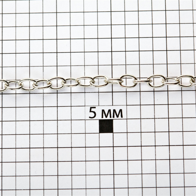 Anchor chain 5×7×1 mm cupronickel 1 meter