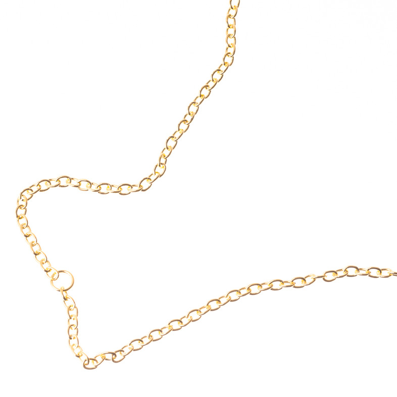 Anchor chain 4×5.5×1 mm gold 1 meter