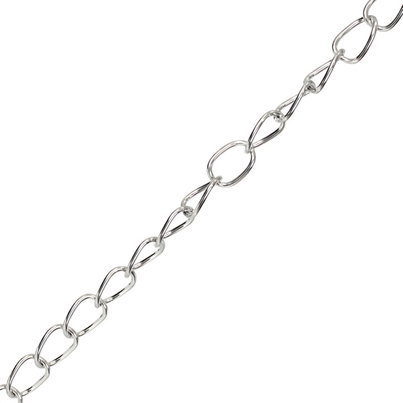 Chain, armor-plated, 13×18×2 mm, cupronickel, 1 meter