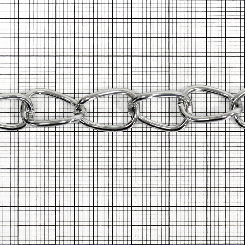 Chain, armor-plated, 13×18×2 mm, cupronickel, 1 meter
