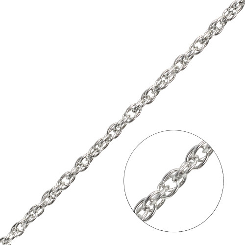 Chain weaving cord 5×7×0.9 mm cupronickel 1 meter