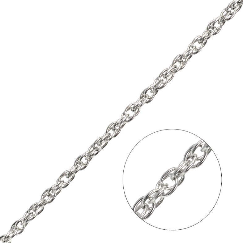 Chain weaving cord 5×7×0.9 mm cupronickel 1 meter