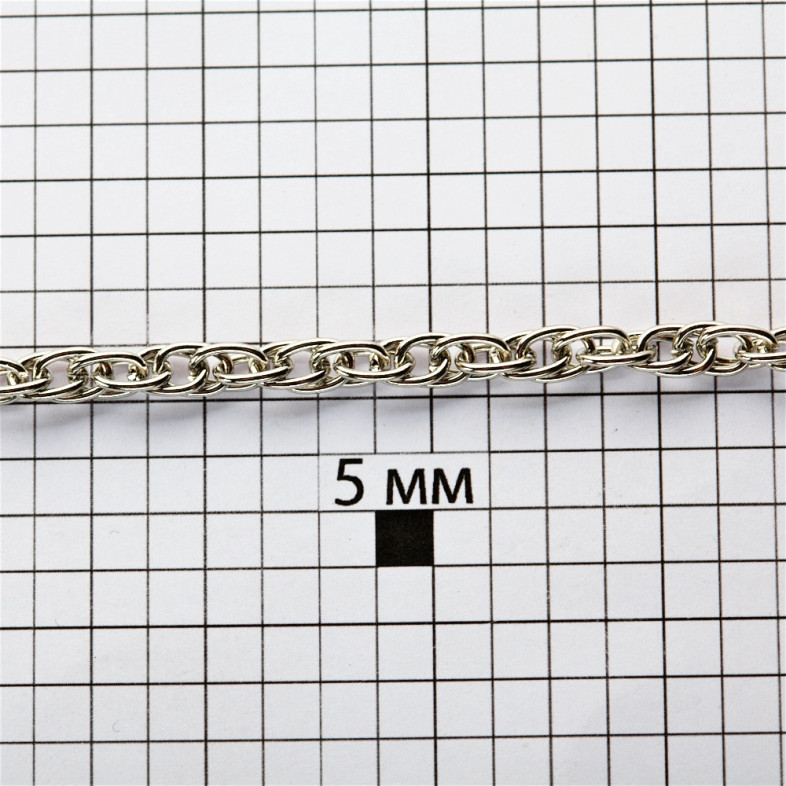 Chain weaving cord 5×7×0.9 mm cupronickel 1 meter