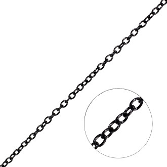 Anchor chain 3×4.5×0.7 mm black 1 meter