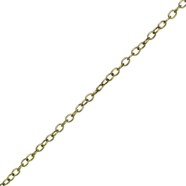 Anchor chain 5×7×1 mm bronze 1 meter