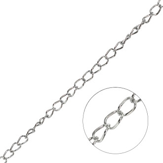 Armored chain 8×10×1.4 mm cupronickel 1 meter