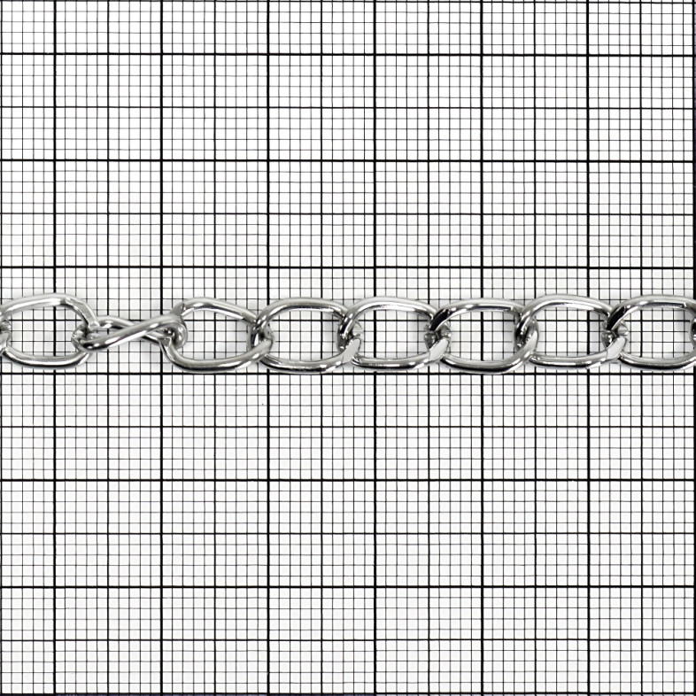 Armored chain 8×10×1.4 mm cupronickel 1 meter