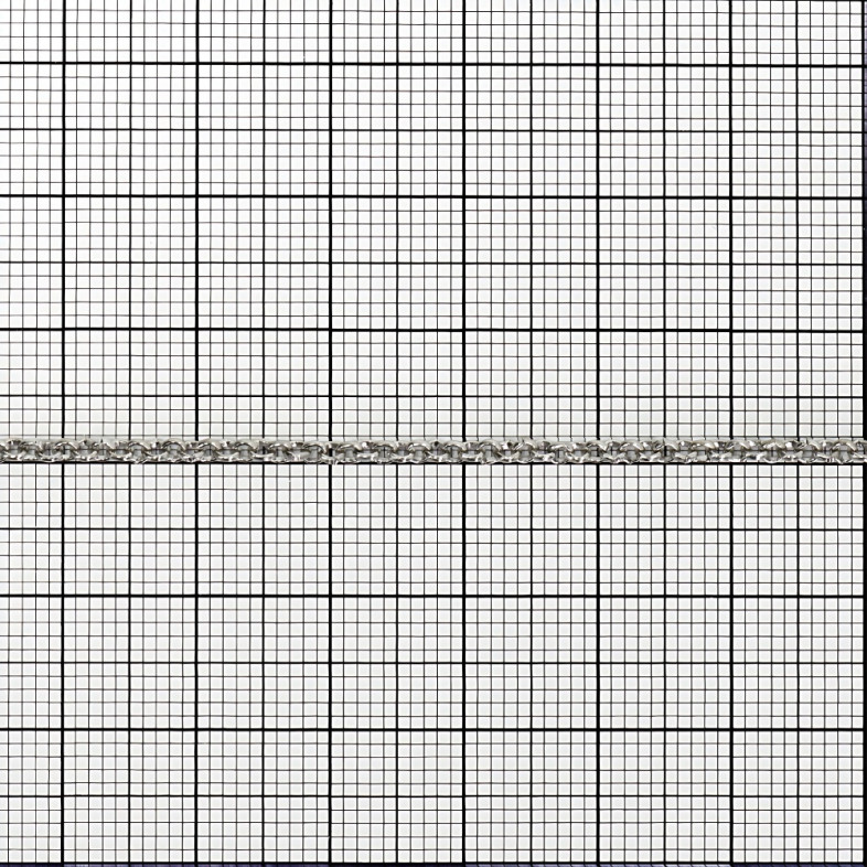 Rollo weaving chain 2×2×0.6 mm cupronickel 1 meter
