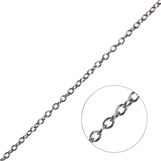 Łańcuch Ankier 3x4x0,8 mm w kolorze stalowym ciemny 1 metr