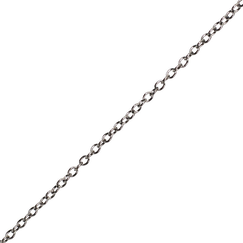 Small anchor chain 3×4×0.8 mm dark steel 1 meter