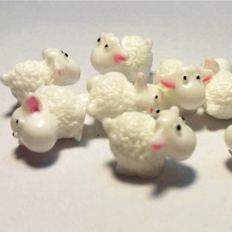 Decorative element Sheep white 1 pc.