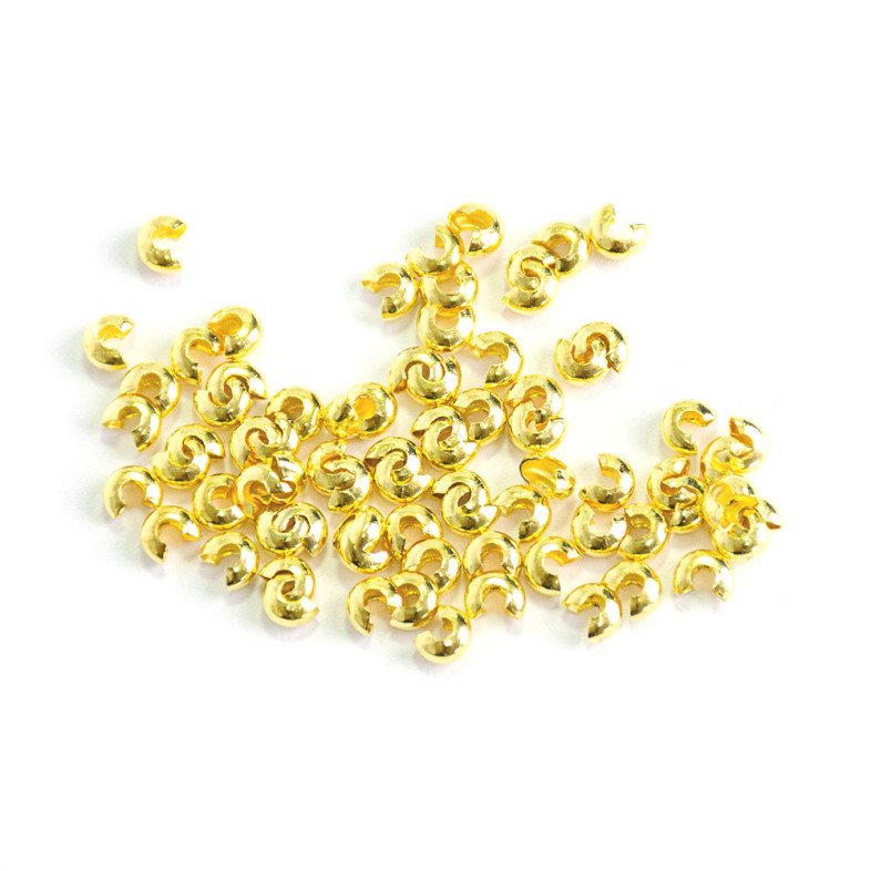 Crimp 3.8 mm gold 1 pc.