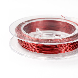Metallized fishing line 0.38 mm red 1 meter