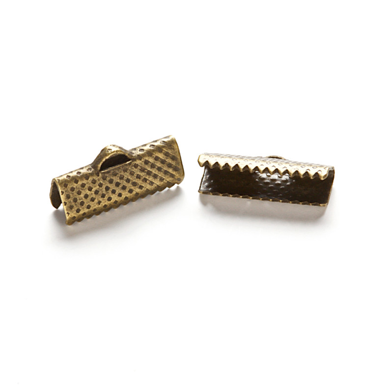 Flat crocodile clip 16×6 mm bronze 1 pc.