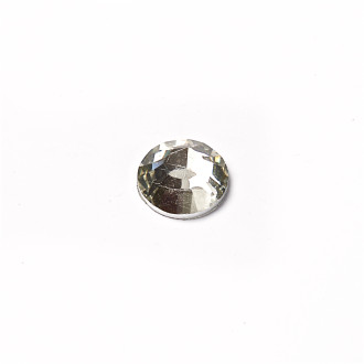 Plastic rhinestones 6 mm transparent, pack of 25 pcs.
