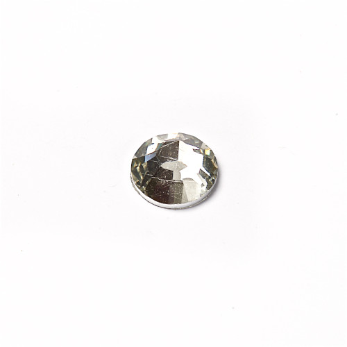 Plastic rhinestones 6 mm transparent, pack of 25 pcs.