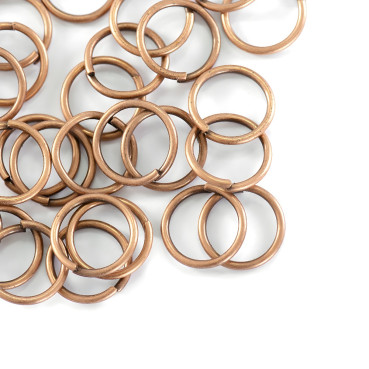 Jewelry rings 10 mm copper pack of 10 g