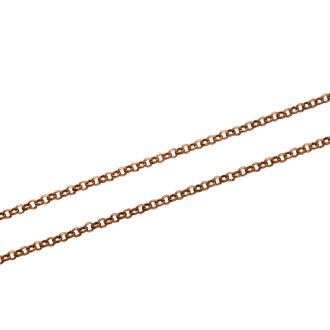 Rollo weaving chain 2×2×1.2 mm copper 1 meter