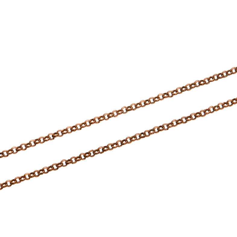 Rollo weaving chain 2×2×1.2 mm copper 1 meter
