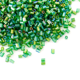 Beads-cut H (2.1 mm) pistachio rainbow pack of 20 g