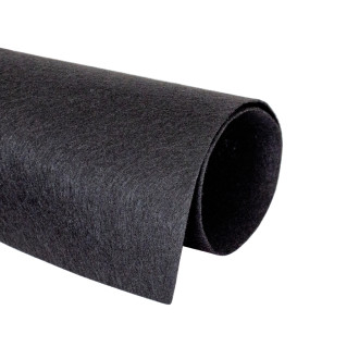 Felt 1 mm black 1 pc.