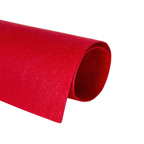 Felt 1 mm red 1 pc.