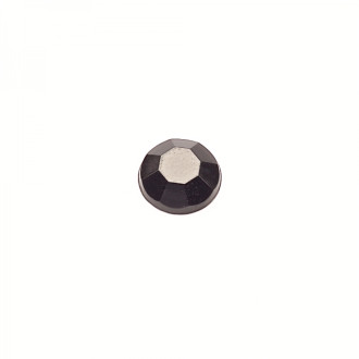 Plastic rhinestones 6 mm black pack of 25 pcs.