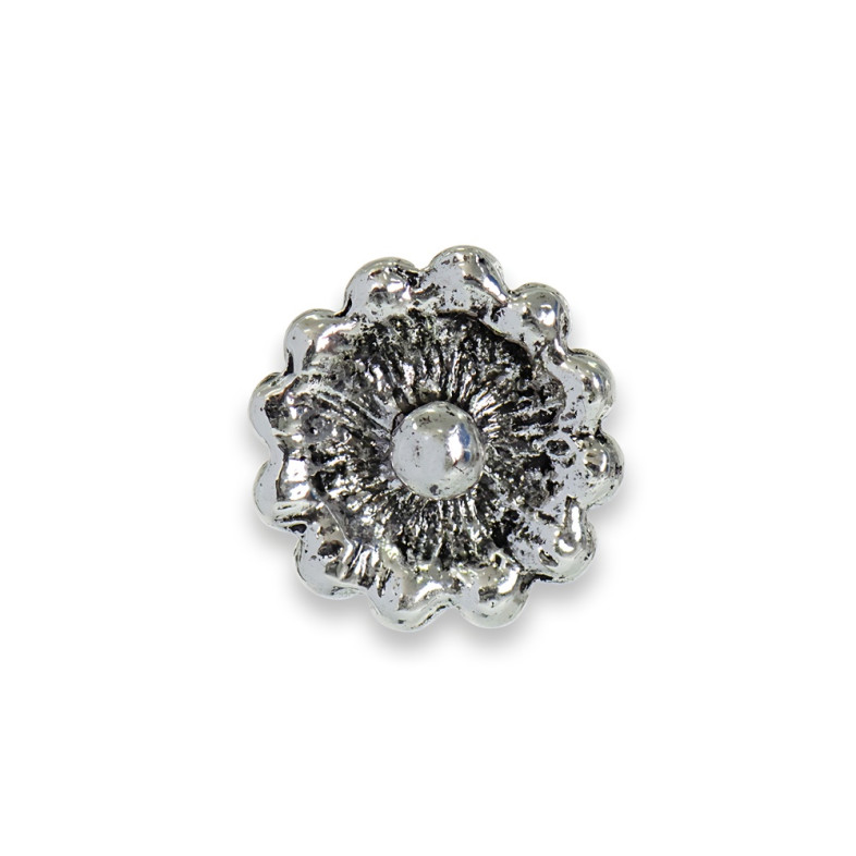 SNAP button bead Flower colored 1 pc.