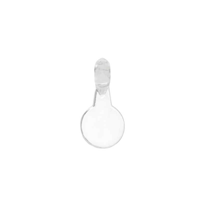 Plastic base for gluing cabochons 8×16 mm transparent 1 pc.