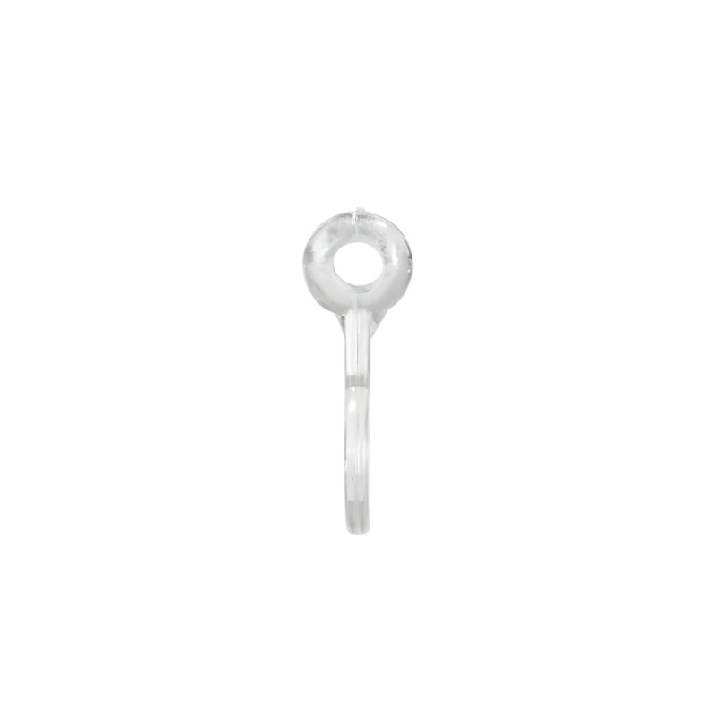 Plastic base for gluing cabochons 8×16 mm transparent 1 pc.