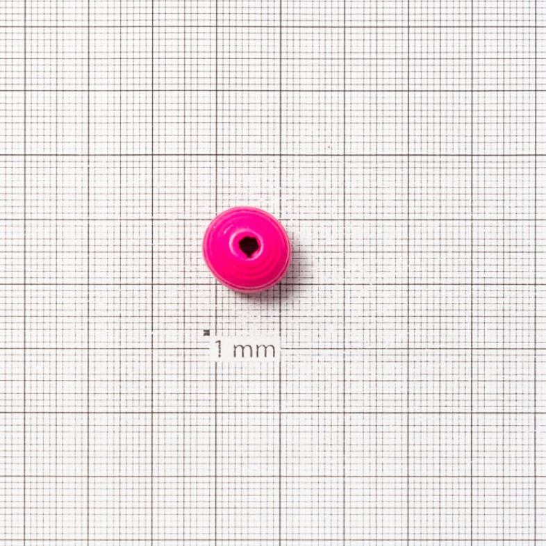 Koralik drewniany 14 mm czerwony 1 szt