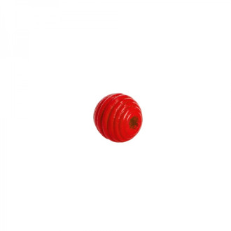 Koralik drewniany 14 mm czerwony 1 szt
