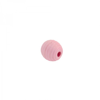 Koralik drewniany 14 mm różowy 1 szt
